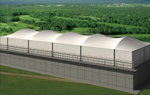 高爾夫打臺(tái)膜結(jié)構(gòu)